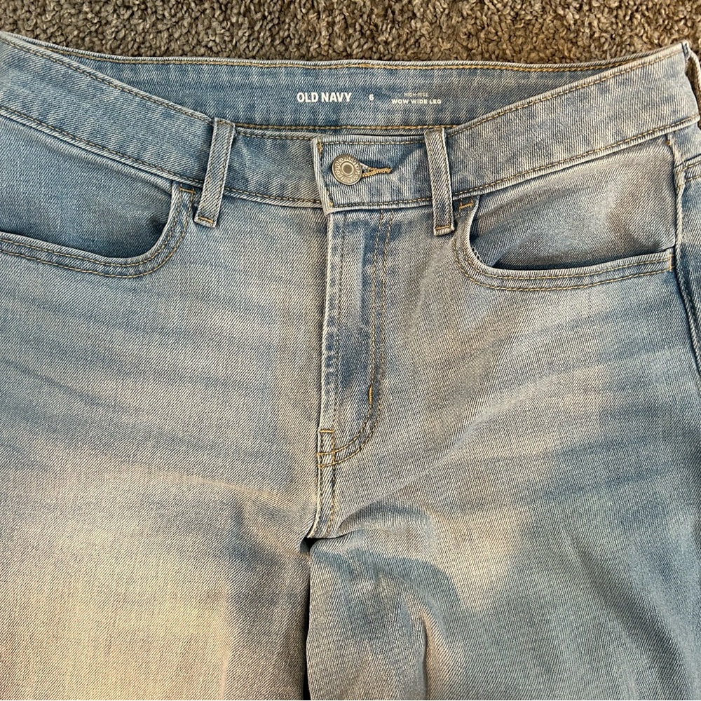 Old Navy Light Blue Flare & Wide Leg Jeans
